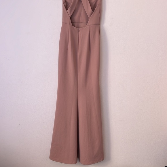 Jenny Yoo Collection Kayleigh Long Maxi Bridesmaid Dress Size 6 Whipped Apricot - Picture 11 of 16